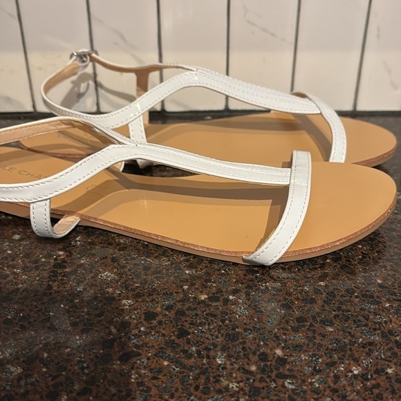 Le Chateau white flat sandal sling back, brand new size 8 - Picture 2 of 6